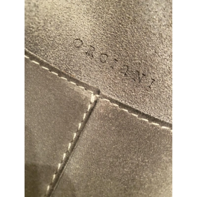 Pre-owned Orciani Grey Suede Handbag