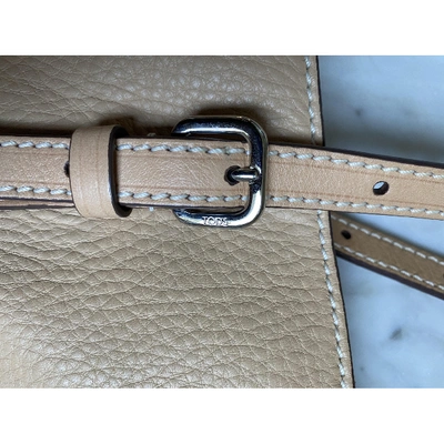 TOD'S Pre-owned Leather Handbag In Beige