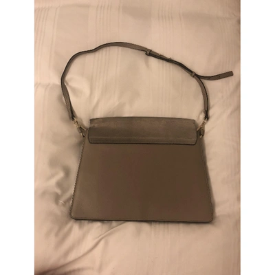 Pre-owned Chloé Faye Handbag In Grey