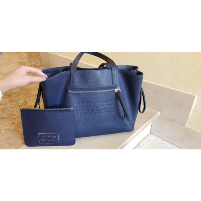 Pre-owned Marc By Marc Jacobs Leather Handbag In Blue