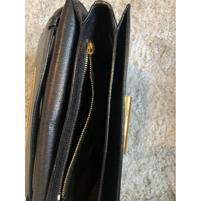 Pre-owned Tom Ford Natalia Leather Crossbody Bag In Black