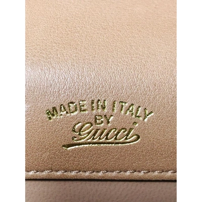 Pre-owned Gucci 1973 Beige Lizard Handbag