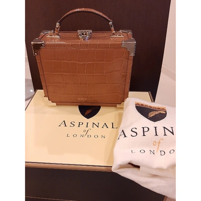 Pre-owned Aspinal Of London Camel Leather Handbag