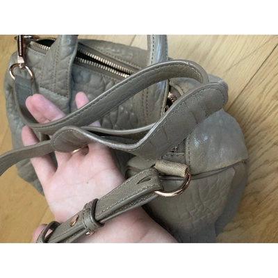 Pre-owned Alexander Wang Rocco Leather Handbag In Beige