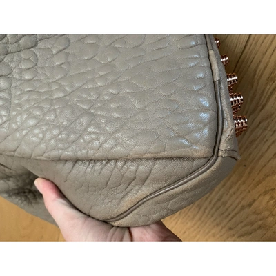 Pre-owned Alexander Wang Rocco Leather Handbag In Beige
