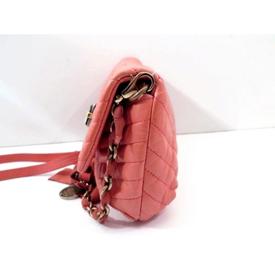 Pre-owned Lanvin Happy Pink Leather Handbag