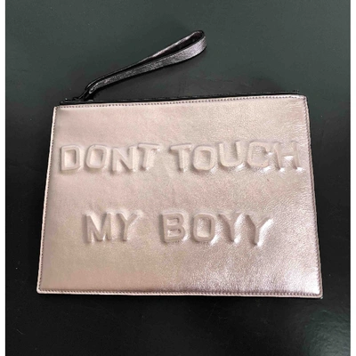 Pre-owned Boyy Metallic Leather Clutch Bag