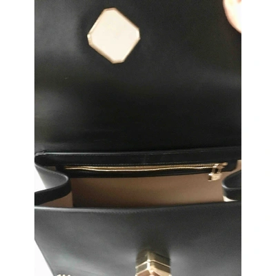 Pre-owned Elie Saab Leather Crossbody Bag In Black
