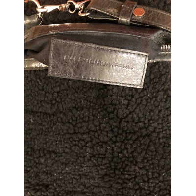 Pre-owned Balenciaga Black Shearling Handbag