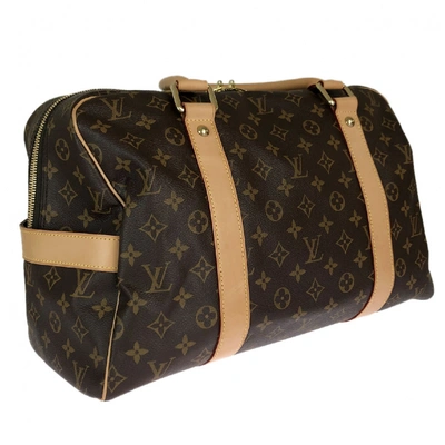 Pre-owned Louis Vuitton Brown Cloth Travel Bag