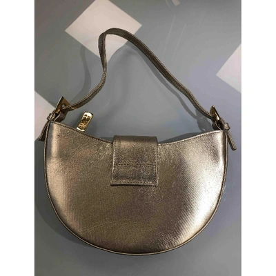Pre-owned Stuart Weitzman Gold Leather Handbag