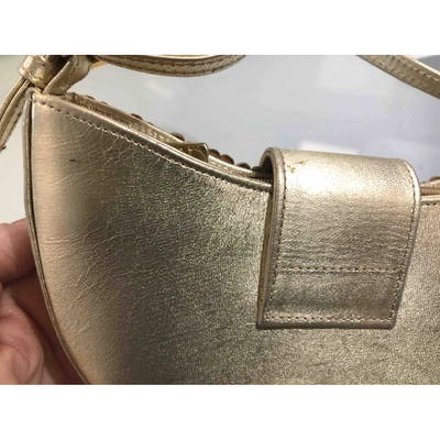 Pre-owned Stuart Weitzman Gold Leather Handbag