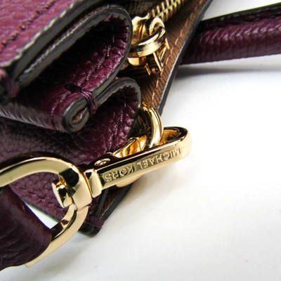 Pre-owned Michael Kors Mercer Purple Leather Handbag