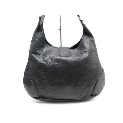 Pre-owned Burberry Black Leather Handbag