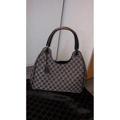 Pre-owned Gucci Bamboo Cloth Handbag In Other