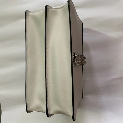 Pre-owned Prada Elektra Leather Handbag In White