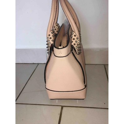 Pre-owned Christian Louboutin Ãloã¯se Leather Handbag In Beige