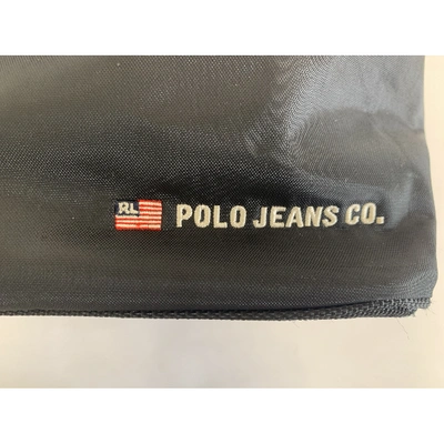 Pre-owned Polo Ralph Lauren Cloth Vanity Case In Black