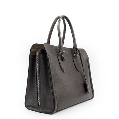 Pre-owned Alexander Mcqueen Grey Leather Handbag