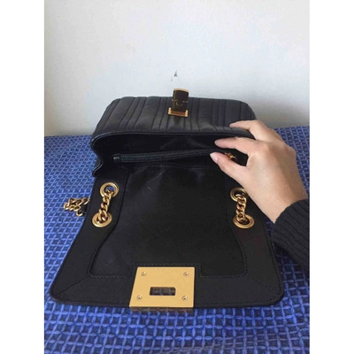 Pre-owned Michael Kors Vivianne Leather Handbag In Black