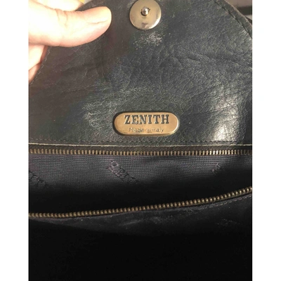 Pre-owned Zenith Leather Handbag In Blue