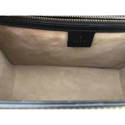 Pre-owned Gucci Sylvie Black Leather Handbag