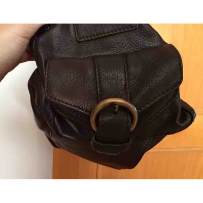 Pre-owned Marella Leather Handbag In Brown