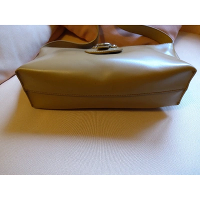 Pre-owned Furla Leather Handbag In Beige