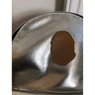 Pre-owned A Bathing Ape Silver Backpack