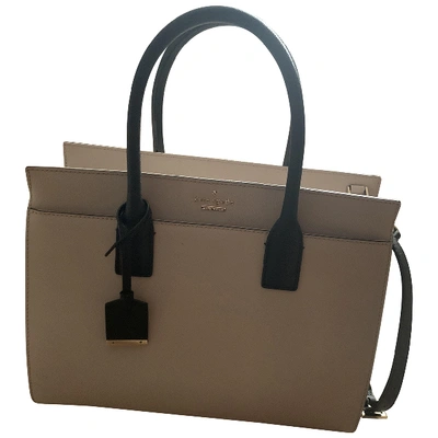 Pre-owned Kate Spade Beige Leather Handbag