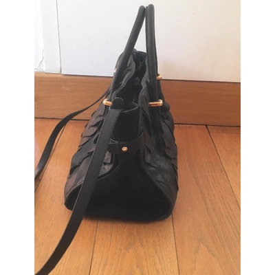 Pre-owned Nina Ricci Black Leather Handbag