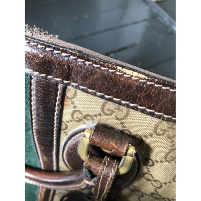 Pre-owned Gucci Green Cloth Travel Bag