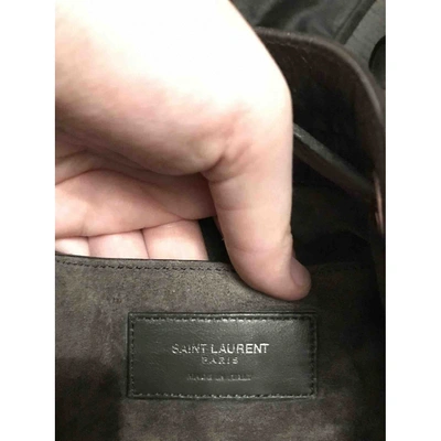 Pre-owned Saint Laurent Emmanuelle Anthracite Leather Handbag