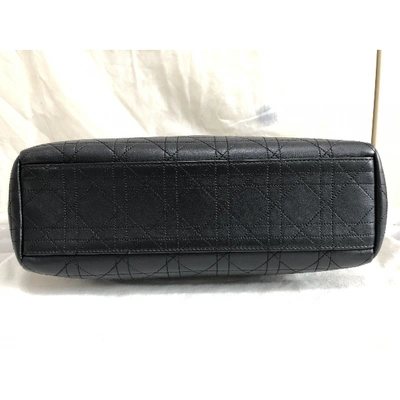 Pre-owned Dior Ling Black Leather Handbag