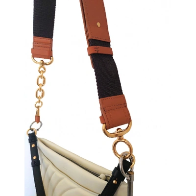 Pre-owned Chloé Roy Leather Handbag In Ecru