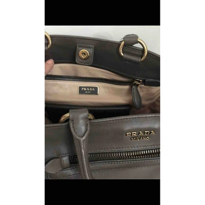 Pre-owned Prada Leather Handbag In Brown