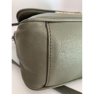 Pre-owned Emporio Armani Leather Crossbody Bag In Grey