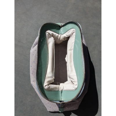 Pre-owned Emporio Armani Clutch Bag In Green