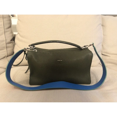 Pre-owned Fendi Green Leather Handbags