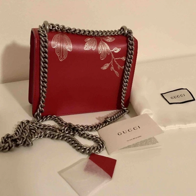 Pre-owned Gucci Dionysus Red Leather Handbag