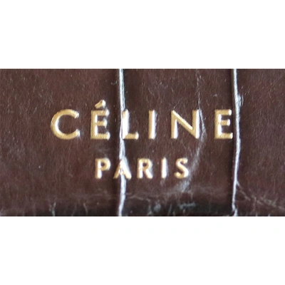 Pre-owned Celine Luggage Brown Crocodile Handbag