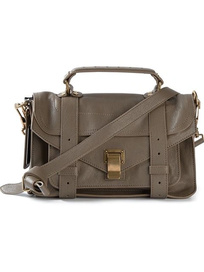 Proenza Schouler The Ps1 Tiny Leather Satchel In Neutrals