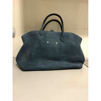 Pre-owned Golden Goose Leather Handbag In Blue
