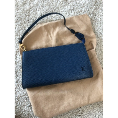 Pre-owned Louis Vuitton Leather Handbag In Blue