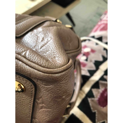 Pre-owned Louis Vuitton Leather Bowling Bag In Brown