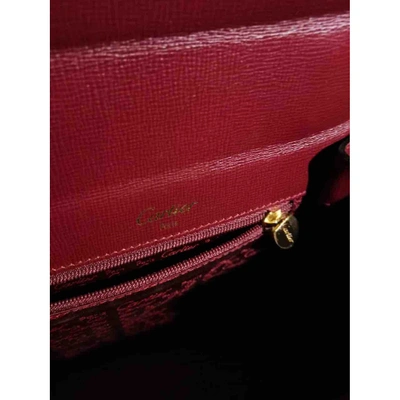 Pre-owned Cartier Trinity Burgundy Leather Handbag