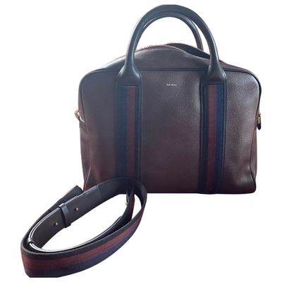 Pre-owned Paul Smith Leather Satchel In Brown