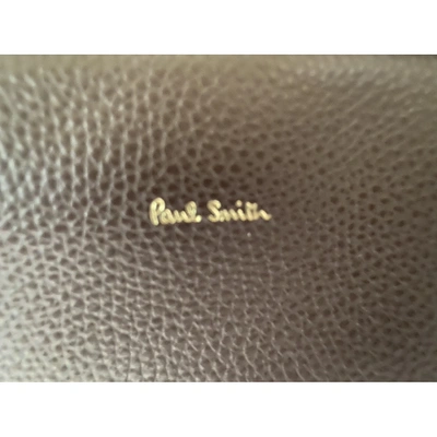Pre-owned Paul Smith Leather Satchel In Brown