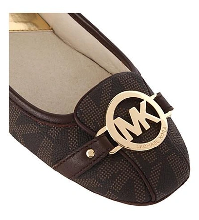 Shop Michael Michael Kors Fulton Moc Pumps In Brown