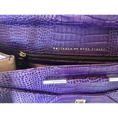 Pre-owned Smythson Purple Leather Handbag